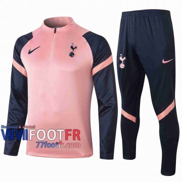 77footfr Tottenham Hotspur Survetement Foot Enfant Rose 20-21 E491