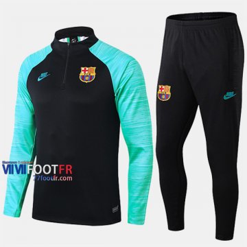 A++ Qualité: Ensemble Survetement Foot FC Barcelone Vert Noir Slim 2019-2020 Nouveau