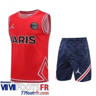 Survetement Sans manches PSG rouge Homme 22 23 TG404