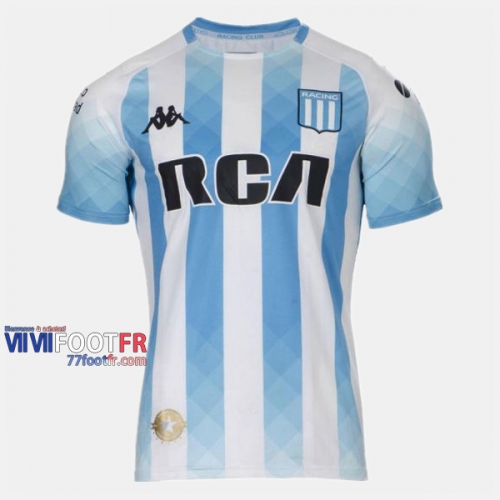 Nouveau Flocage Maillot De Foot Racing Club De Avellaneda Homme Domicile 2019-2020 Personnalise :77Footfr