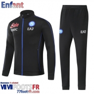 Veste Foot SSC Naples noir Enfant 21 22 TK204