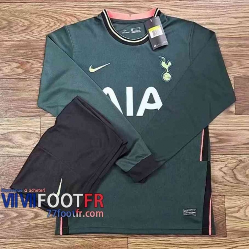 77footfr Maillots foot Tottenham Exterieur Manche Longue 2020 2021