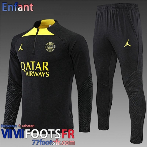 Survetement de Foot PSG noir Enfant 22 23 TK326