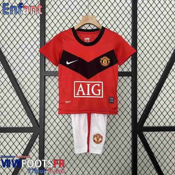 Retro Maillot De Foot Manchester United Domicile Enfant 09 10 FG459