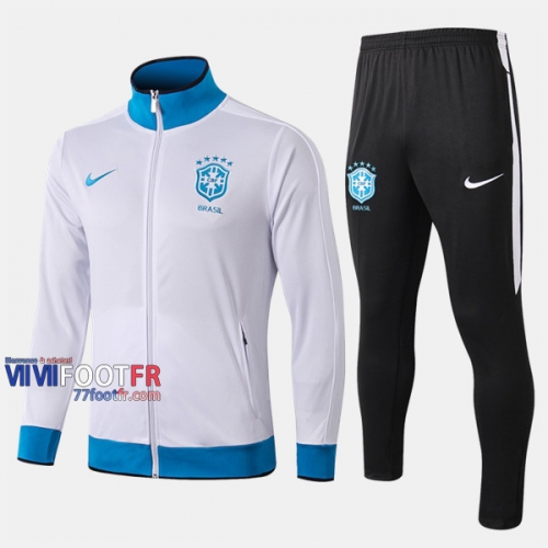 A++ Qualité Ensemble Veste Survetement Foot Chelsea FC Blanc 2019/2020 Nouveau