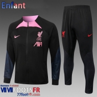 KIT: Veste Foot Liverpool Noir Enfant 2022 2023 TK447