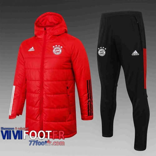 77footfr Doudoune Foot Bayern Munich Rouge 2020 2021 H0028