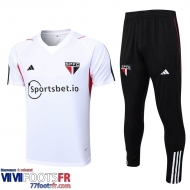 Polo foot Sao Paulo Blanc Homme 2023 2024 PL669