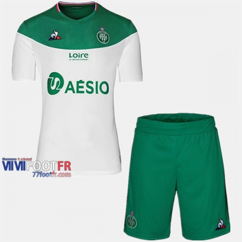 Ensemble Maillot AS ST Etienne Enfant Exterieur 2019-2020 Personnalise :77Footfr