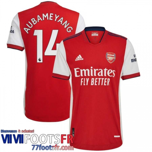 Maillot De Foot Arsenal Domicile Homme 21 22 # Aubameyang 14