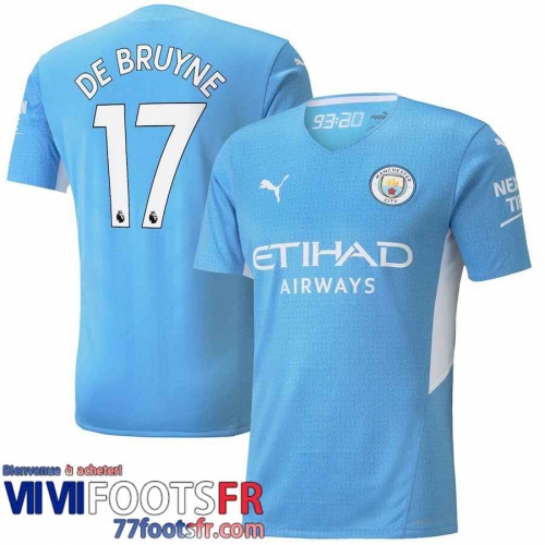 Maillot De Foot Manchester City Domicile Homme 21 22 # De Bruyne 17