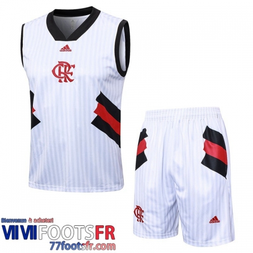 Survetement Sans manches Flamengo Blanc Homme 2023 2024 TG941