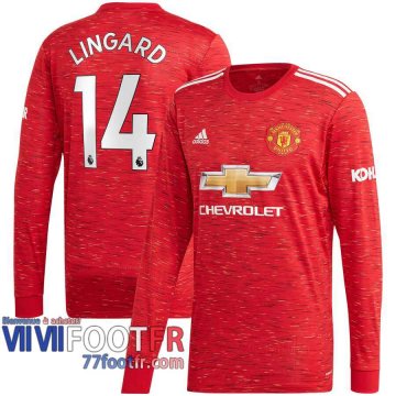 Maillot de foot Manchester United Jesse Lingard #14 Domicile Manches longues 2020 2021