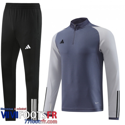 Survetement de Foot Sport gris Homme 2023 2024 TG979