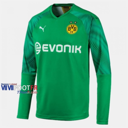 Nouveau Flocage Maillot De Foot Gardien Dortmund BVB Homme Vert 2019-2020 Personnalisé :77Footfr