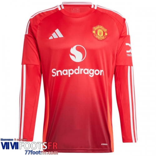 Maillot De Foot Manche Longue Manchester United Domicile Homme 24 25