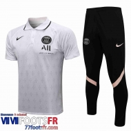 Polo foot PSG Paris blanche Homme 21 22 PL194