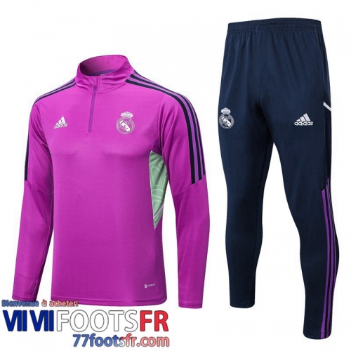 Survetement de Foot Real Madrid Mauve Homme 2022 2023 TG560