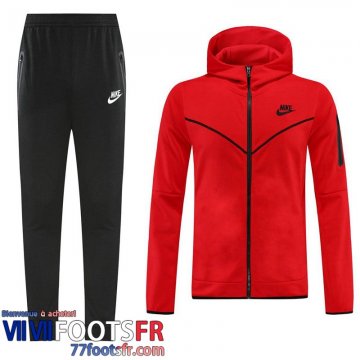 Veste Foot - Sweat A Capuche Sport rouge Homme 2022 2023 JK358