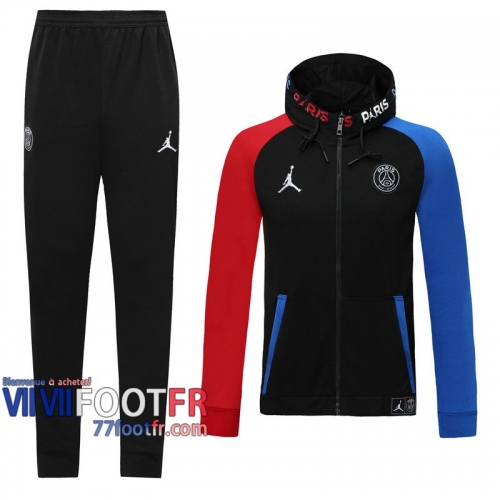 77footfr Veste Foot - Sweat a Capuche PSG Jordan noir - 2020 2021 J121