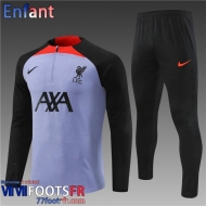 KIT: Survetement de Foot Liverpool Violet Enfant 2022 2023 TK404