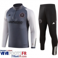 Survetement de Foot Inter Miami gris Homme 2023 2024 TG998