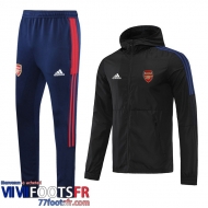 Coupe Vent - Sweat a Capuche Arsenal le noir Homme 2021 2022 WK55