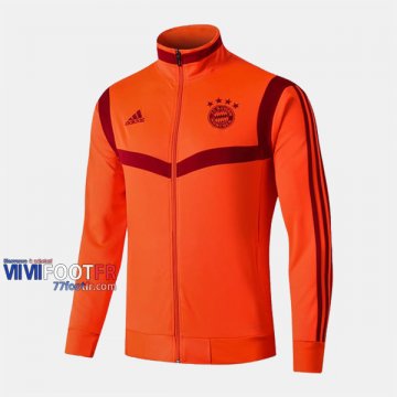 Magasins Veste Foot Bayern Munich Orange 2019/2020 Nouveau Promo