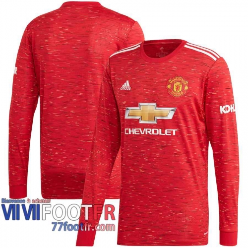 Maillot de foot Manchester United Domicile Manches longues 2020 2021