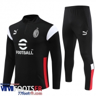 Survetement de Foot AC Milan noir Homme 2023 2024 TG844