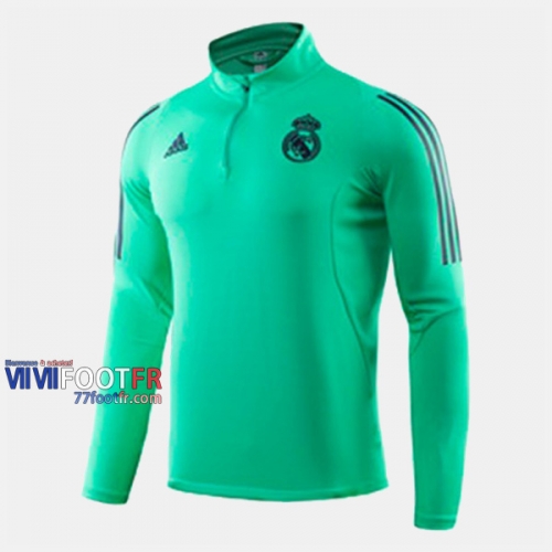 Nouveau Destockage Sweatshirt Foot Real Madrid Vert 2019-2020