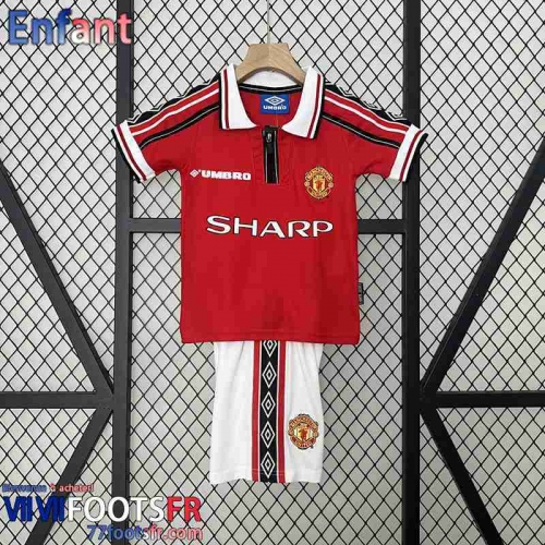 Retro Maillot De Foot Manchester United Domicile Enfant 98 99 FG457