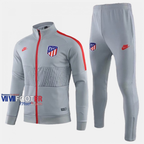 Aaa Qualité: Ensemble Survetement Foot Atletico Madrid Gris Polyester 2019/2020 Nouveau