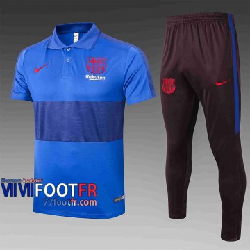 Polo de foot Barcelone 2020 2021 bleu C432#