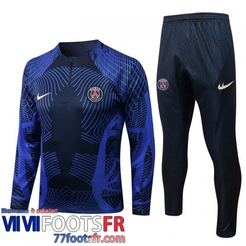 Survetement de Foot PSG bleu Homme 22 23 TG351