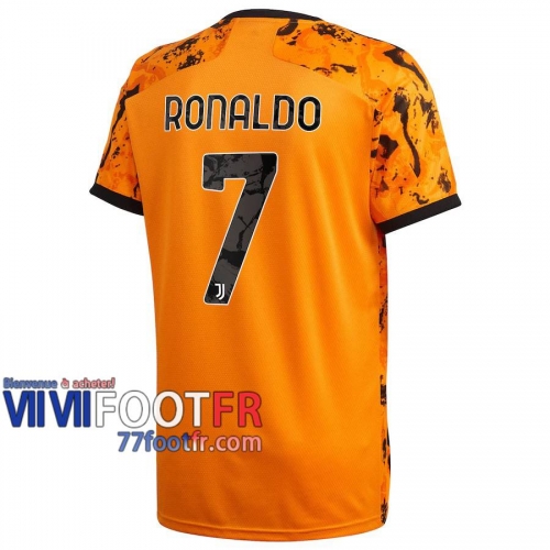 77footfr Juventus Maillot de foot Ronaldo #7 Third Enfant 20-21