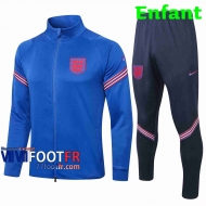 Survetement Foot Angleterre Enfant - Veste 2020 2021 bleu