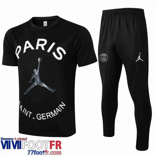 Survetement Foot T-shirt PSG noir 2021 2022 PL10