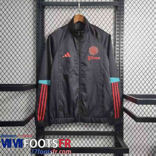 Coupe Vent Manchester United noir Homme 2023 2024 WK543
