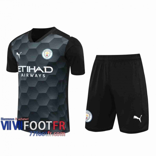 77footfr Maillots foot Manchester City Gardiens de but black 2020 2021