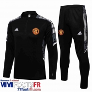 Survetement de Foot Manchester United le noir Homme 21 22 TG175