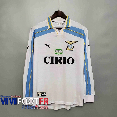 77footfr Retro Maillots foot 00 01 Lazio Manche Longue Exterieur