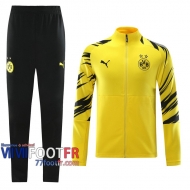 77footfr Veste Foot Borussia Dortmund Jaune - Entrainement 2020 2021 J73