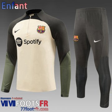 Survetement de Foot Barcelone abricot Enfant 2023 2024 C63