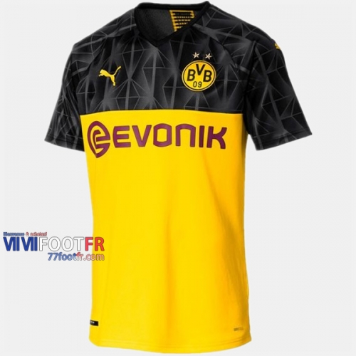 Nouveau Flocage Maillot De Foot Dortmund BVB Homme Champions 2019-2020 Personnalise :77Footfr