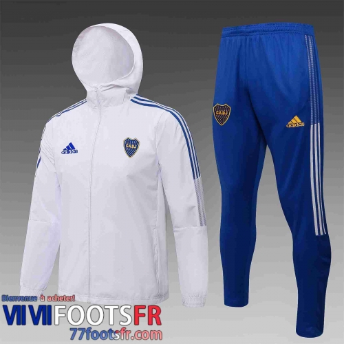 Coupe Vent - Sweat a Capuche Boca Juniors blanc Homme 21 22 WK47