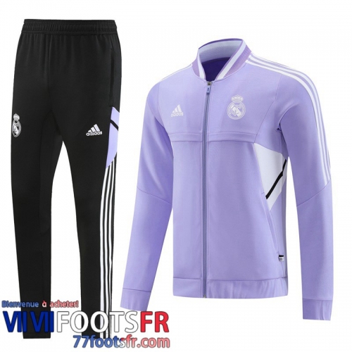 Veste Foot Real Madrid Mauve Homme 2022 2023 JK592