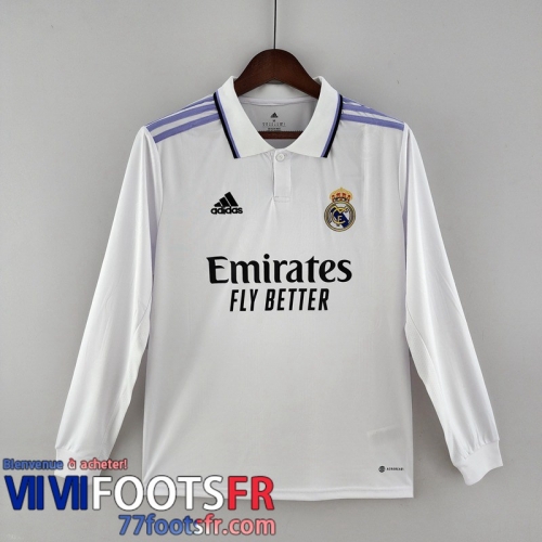 Maillot De Foot Real Madrid Domicile Homme Manche Longue 2022 2023 KL04