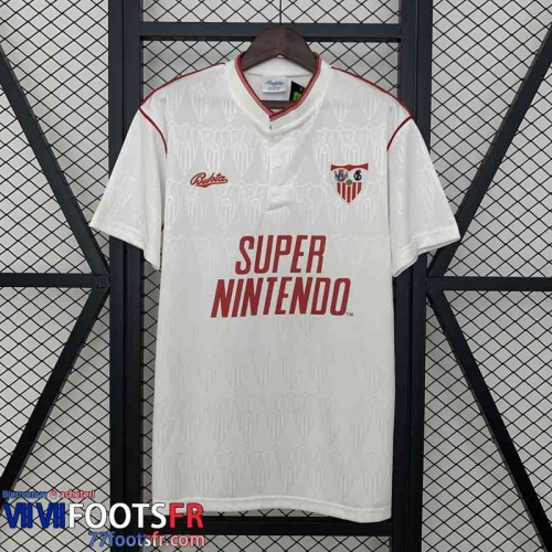 Retro Maillot De Foot Sevilla Domicile Homme 91 92 FG741