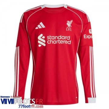 Maillot De Foot Liverpool Domicile Homme Manche Longue 25 26